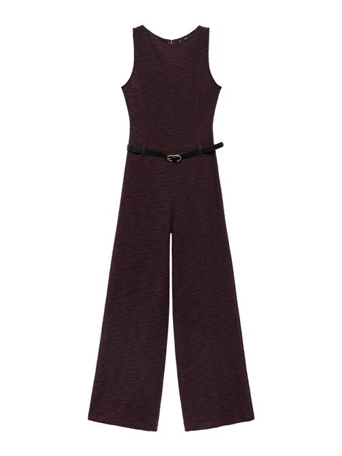 MANGO Jumpsuit 'BELTINO'  mørkerød