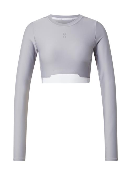 On Funktionsbluse  lyselilla / hvid