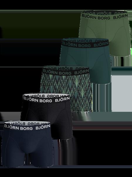Björn Borg Cotton Stretch Boxers 5-pack Sort, 158-164