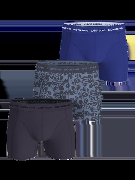 Björn Borg Cotton Stretch Boxers 3-pack Blå, S