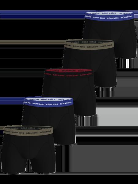 Björn Borg Cotton Stretch Boxers 5-pack Sort, L
