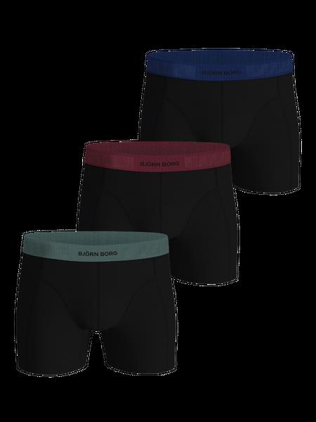 Björn Borg Organic Cotton Stretch Boxers 3-pack Sort, L