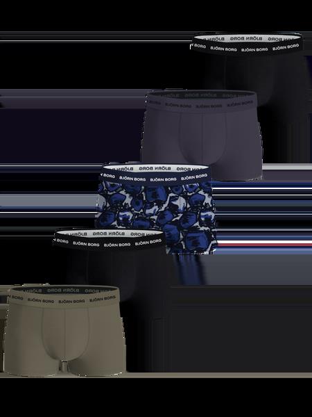 Björn Borg Cotton Stretch Trunks 5-pack Sort, L