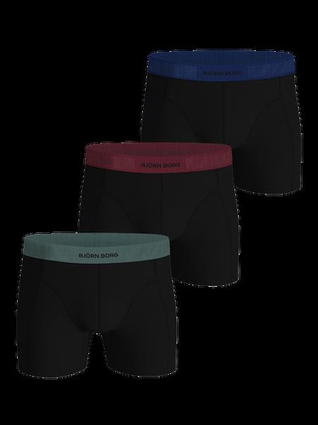 Björn Borg Organic Cotton Stretch Boxers 3-pack Sort, XS