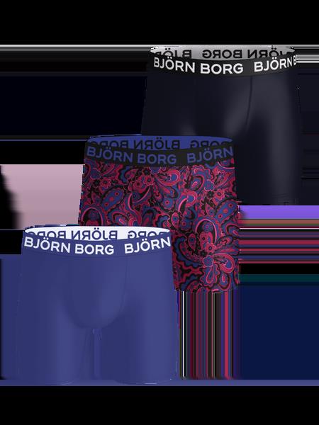 Björn Borg Sports Microfiber Boxers 3-pack Blå, XS
