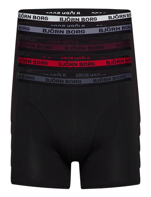 Se Cotton Stretch Boxer 5P Björn Borg Black ved Booztlet