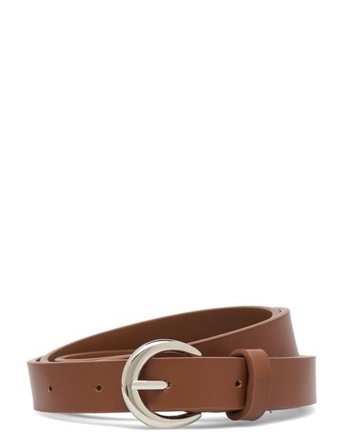 Solid Slim Belt Becksöndergaard Brown
