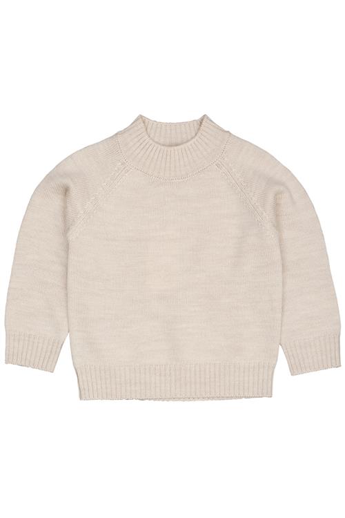 Copenhagen Colors Pullover Med Rullekrave Pale Cream Melange  Pale Cream Melange 122 cm  Beige  122 cm  unisex