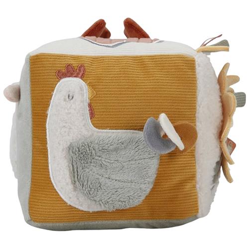Little Dutch Little Farm Aktivitetskube Blue-One Size  Blå  One Size  unisex