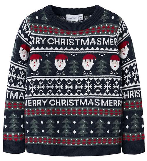 Name it Sweatshirt - NmnRastokka - Strik - Dark Sapphire