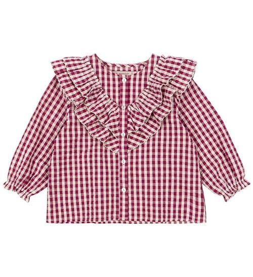 Konges Sløjd Skjorte - Kim - Sangria/Butter Check