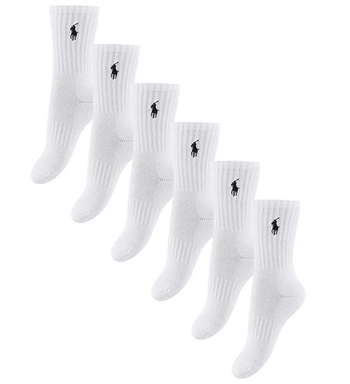 Polo Ralph Lauren Strømper - 6-pak - Hvid m. Navy