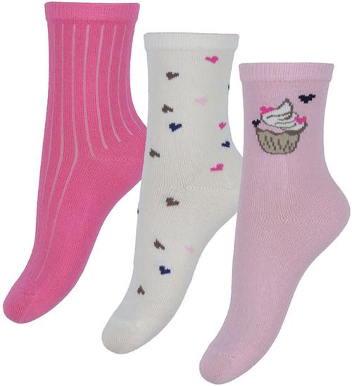 Name It Strømper - NmfNala - 3-pak - Peppercorn/Sweetdreams