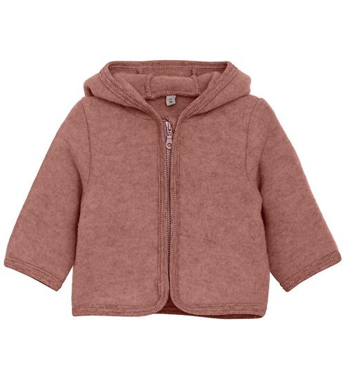 Huttelihut Fleecejakke - Uldfleece - Burlwood m. Ører