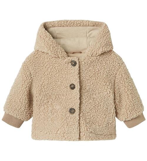 Name It Fleecejakke - Teddy - NbnMilo - Pure Cashmere