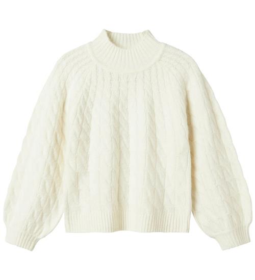 Name It Bluse - Strik - NkfNadalie - Cloud Dancer