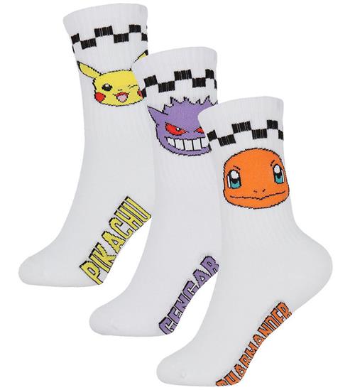 Name It Strømper - 3-pak - Pokemon - NkmJanaka - Bright White/3P