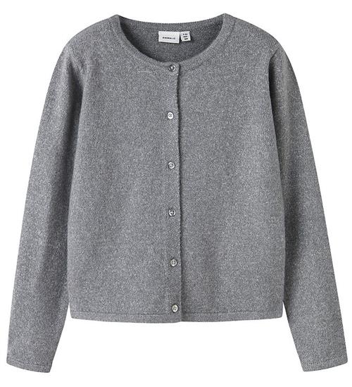Name It Cardigan - Noos - Strik - NkfSaluna - Gråmeleret