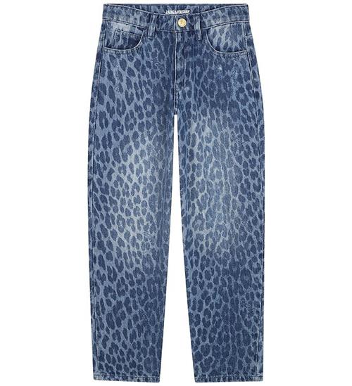 Zadig & Voltaire Jeans - Denim Blue m. Leopardprint