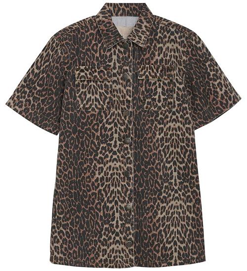 Creamie Kjole - Denim - Brown Leo