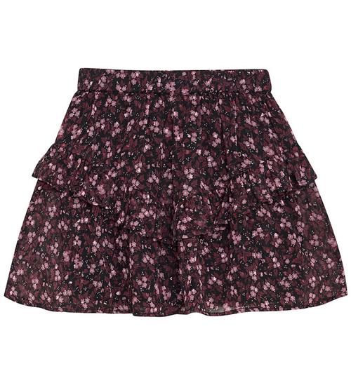 Creamie Nederdel - Flower Dobby - Sort