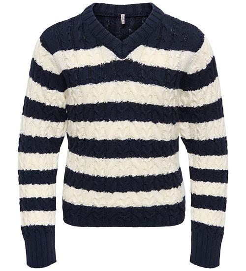 Kids Only Bluse - Strik - Kog Janny - Night Sky/Tofu