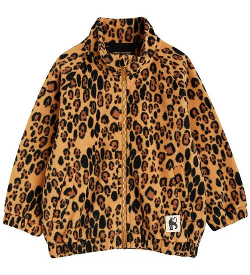 Mini Rodini Fleecejakke - Leopard - Beige
