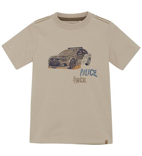 Minymo T-shirt - Oxford Tan m. Politibil