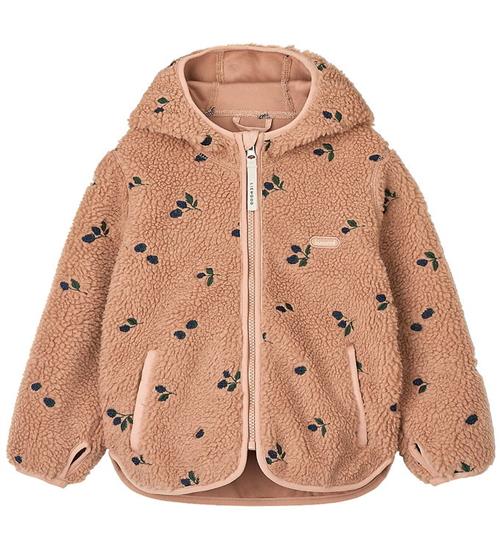 Liewood Fleecejakke - Mara - Berry/Pale Tuscany/Embroidery