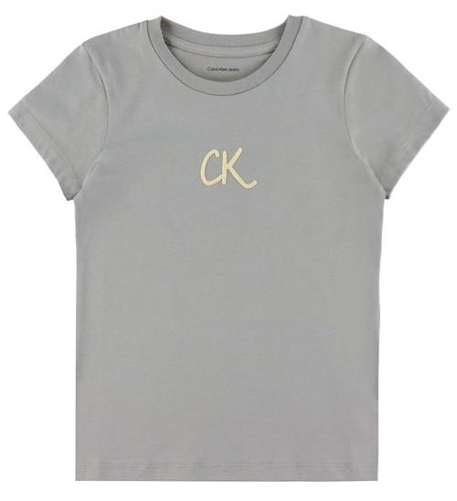 Calvin Klein T-Shirt - Glitter - Mourning Dove Grey