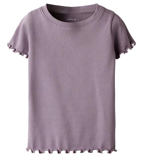 Name it T-shirt - Rib - NmfHelma - Elderberry