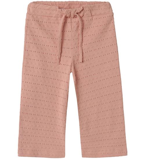 Lil' Atelier Bukser - NmfJamla - Misty Rose m. Hulmønster