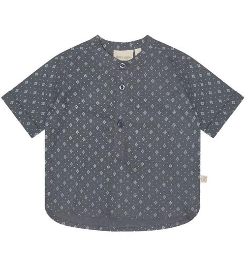 That's Mine Skjorte - Rune - Brilliant Blue m. Hulmønster