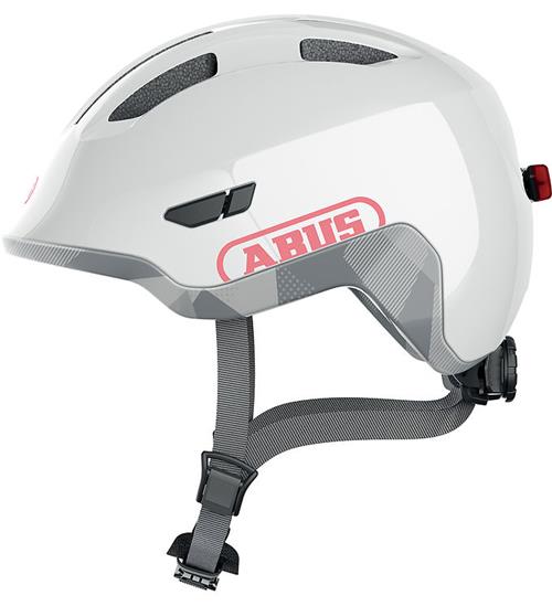 Se Abus Cykelhjelm - Smiley 3.0 Ace Led - Shiny White hos KidsWorld