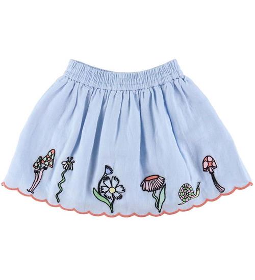 Stella McCartney Kids Nederdel - Lyseblå m. Broderi