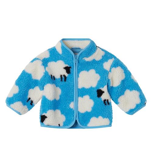 Stella McCartney Kids Fleecejakke - Lyseblå m. Skyer/Får