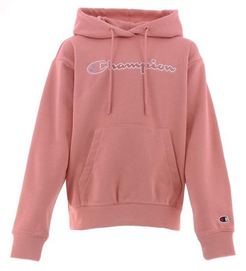 Se Champion Fashion Hættetrøje - Rosa m. Logo hos KidsWorld