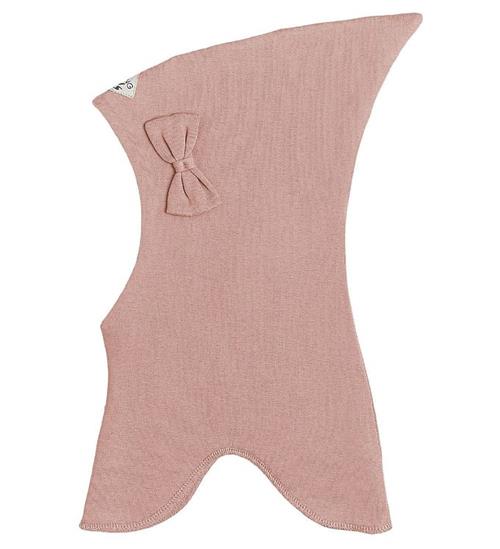 Se Racing Kids Elefanthue - Uld/Bomuld - 2-lags - Dusty Rose m. Slø hos KidsWorld