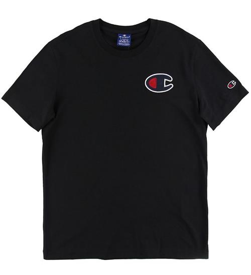 Se Champion Fashion T-shirt - Sort m. Logo hos KidsWorld