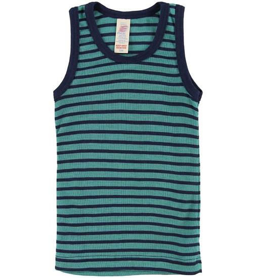 Engel Undertrøje - Uld/Silke - Turkis/Navy