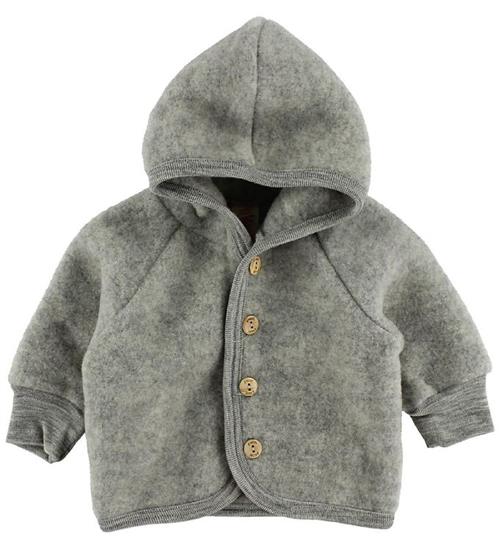 Se Engel Cardigan - Uld - Gråmeleret ved KidsWorld