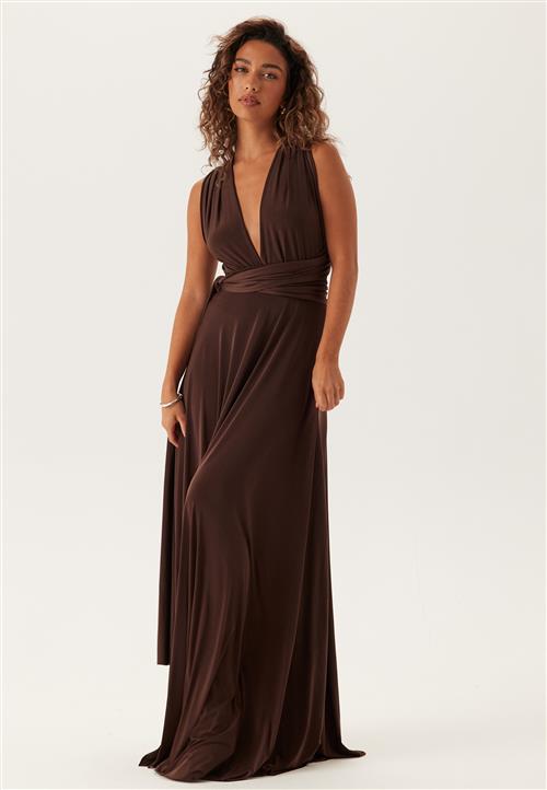 Goddiva Multi Tie Maxi Dress