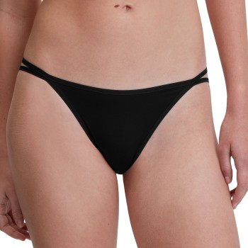 Calida Trusser Sleek Skin Low Cut Tanga Brief Sort X-Small Dame