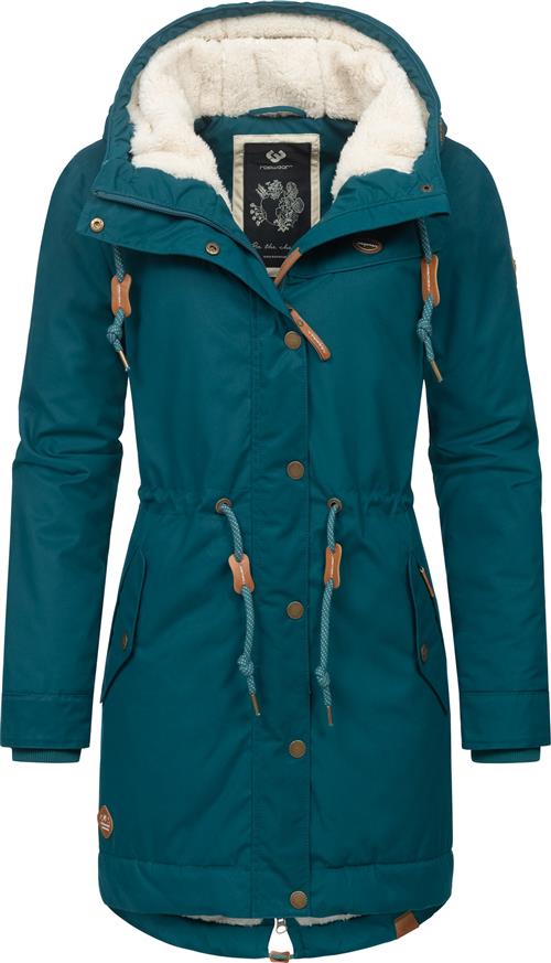Ragwear Vinterparka 'Canny'  brun / grøn / sort / hvid