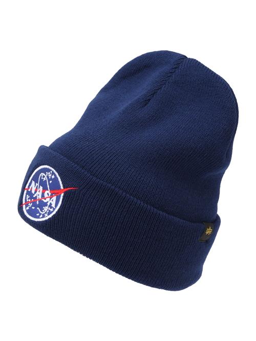 ALPHA INDUSTRIES Hue 'Nasa'  navy / rød / hvid