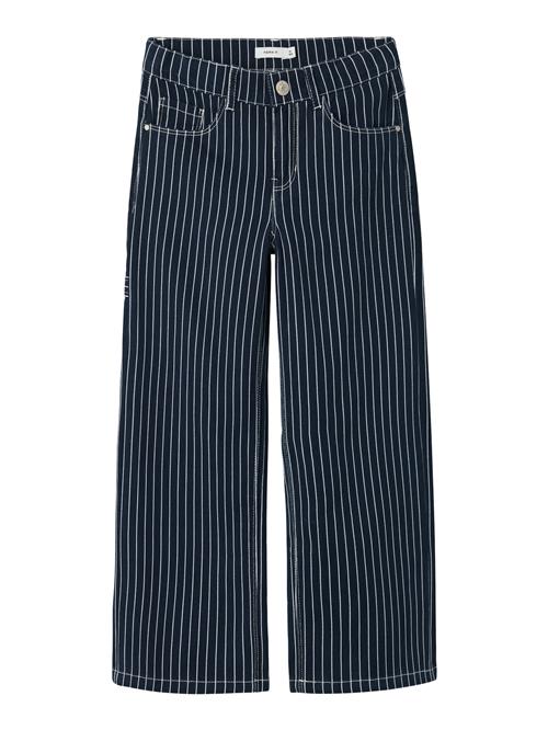 NAME IT Bukser 'Rose'  navy / hvid