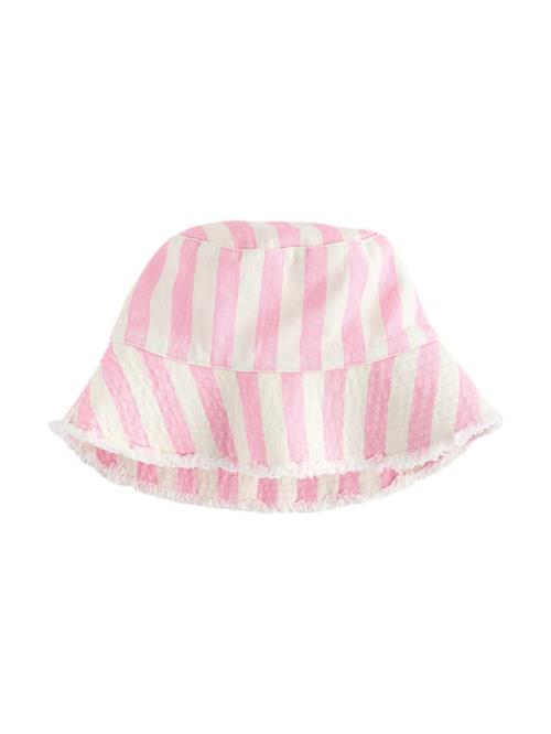 Next Hat  pink / hvid