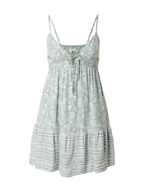 HOLLISTER Kjole  lyseblå / jade / hvid