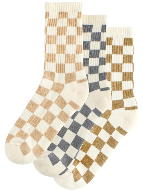 Next Sokker  lysebeige / brun / lysebrun / mørkegrå