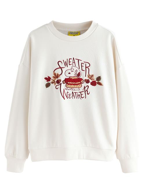 Next Sweatshirt 'Snoopy License'  ecru / brun / orange / rød